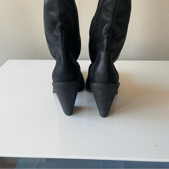 GIANNI BINI Western Boots black with Wing design size 6 - Picture 8 of 11